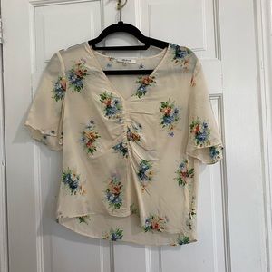 Madewell blouse with flowers